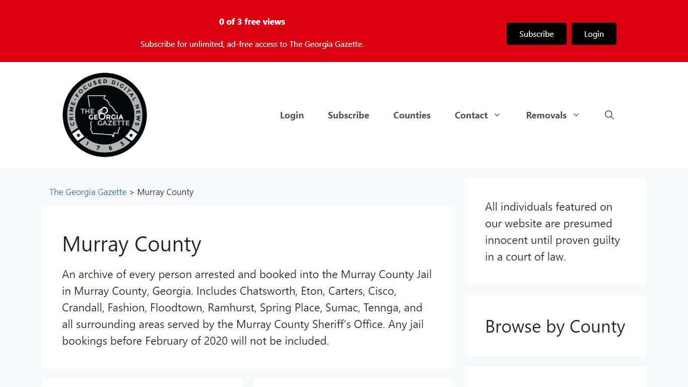 Murray County - The Georgia Gazette